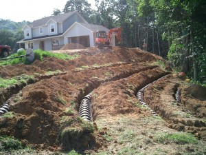Septic drain field
