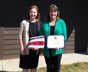 Mary Dickerson (right)