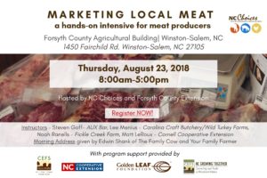 Cover photo for Register Now! Marketing Local Meat | An NC Choices Intensive | 8.23.18