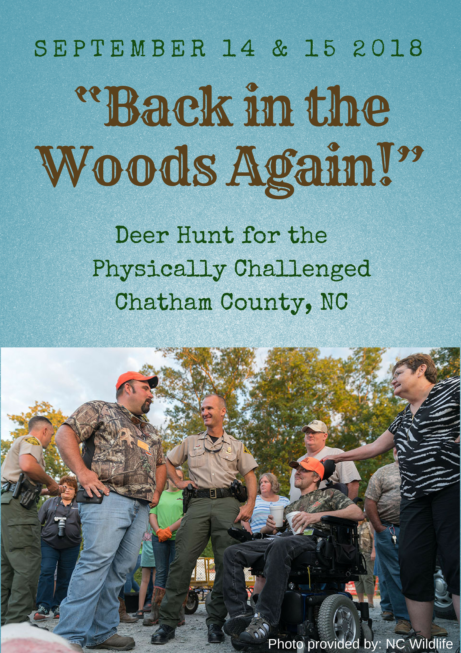 Back int he Woods Again flyer image