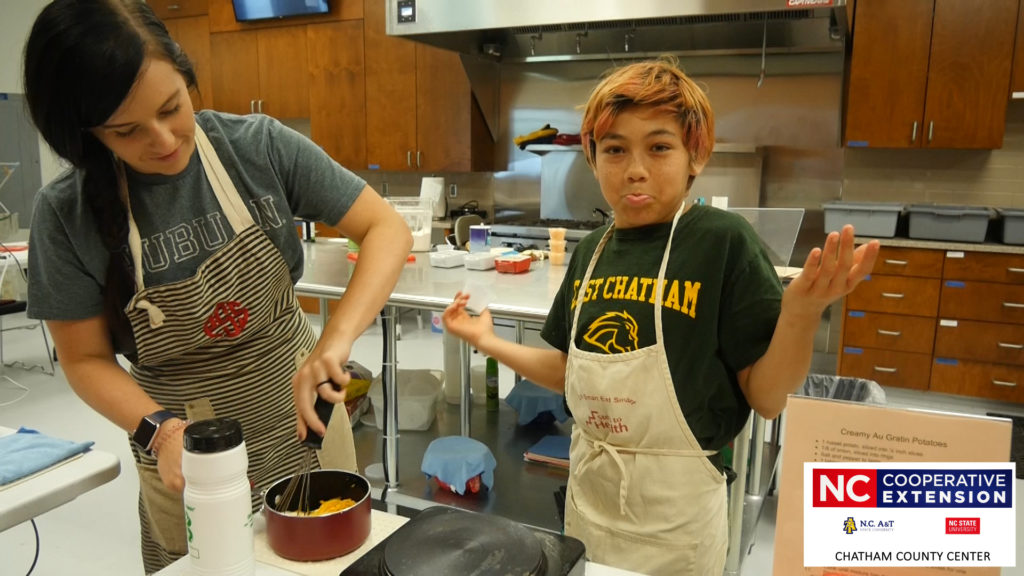 child cooking