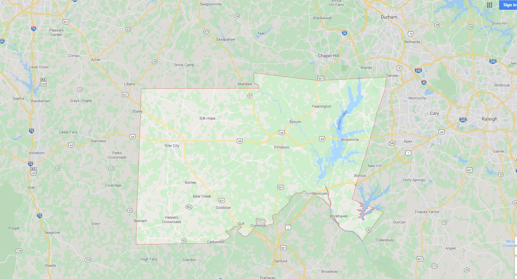 Chatham County Google Maps