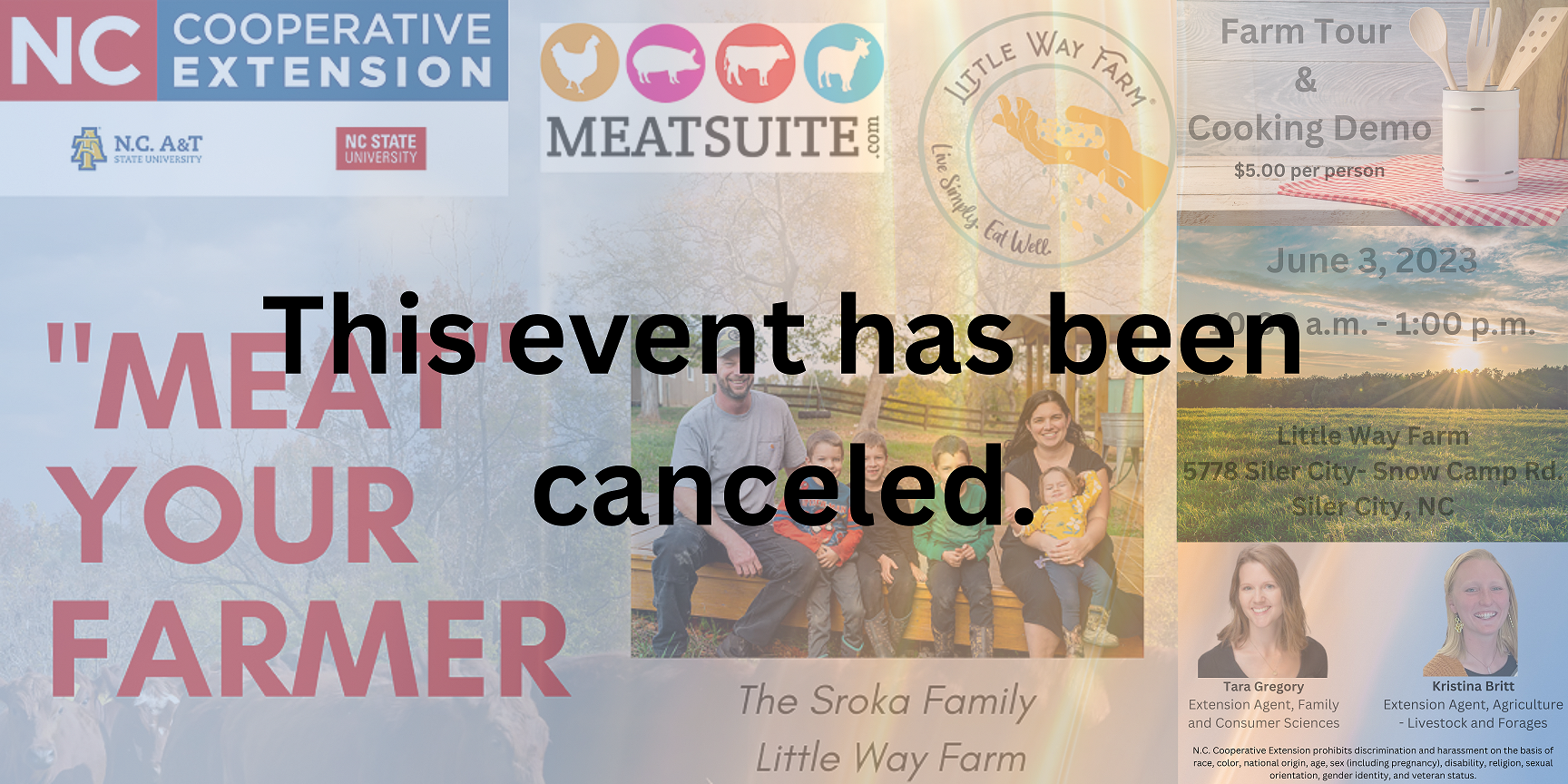 The Event has been canceled.