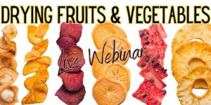 Cover photo for Drying Fruits & Vegetables Live Webinar