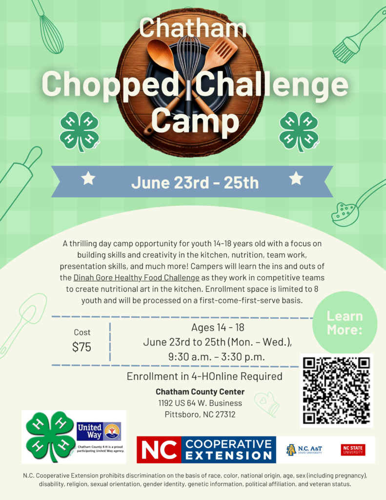 Chatham Chopped Challenge Camp 4-H