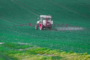 tractor in field